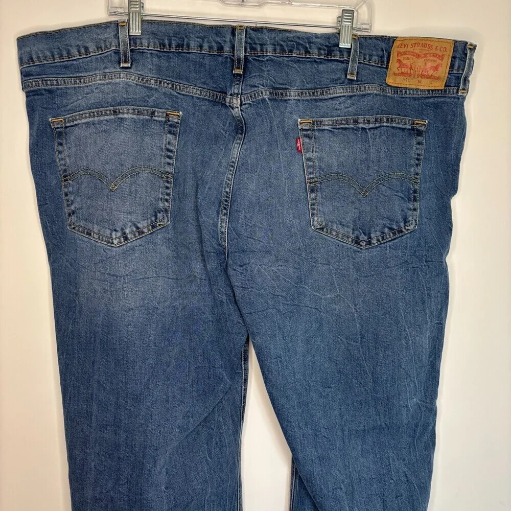 LEVI'S 541 50X30 Athletic Taper Jeans Mens Denim 5 Pocket Stretch Big & Tall